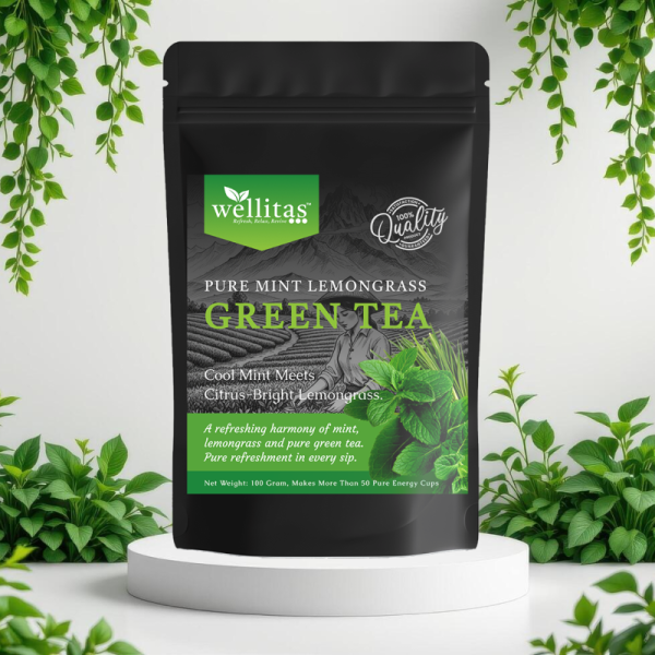 Pure Mint Lemongrass Green Tea - 100GM