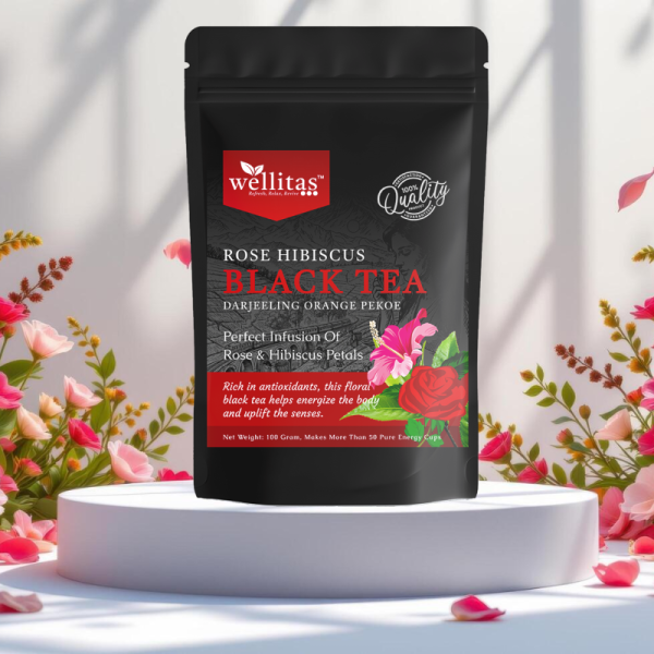 Rose Hibiscus Black Tea - 100GM